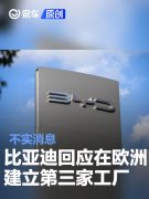 比亚迪回应在欧洲建立第三家工厂：不实消息