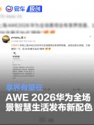 享界有望在AWE，2026华为全场景智慧生活发布新配色